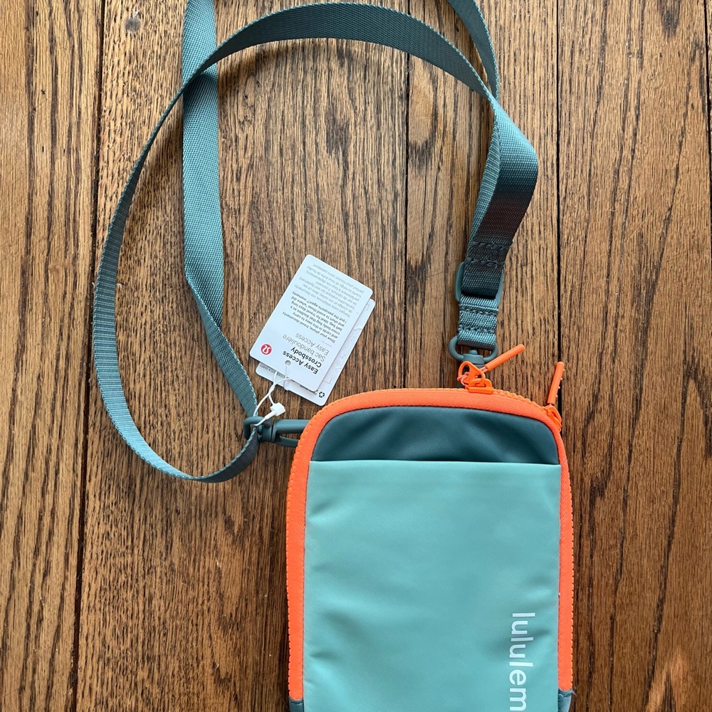 Lululemon Teal and Orange Crossbody Bag